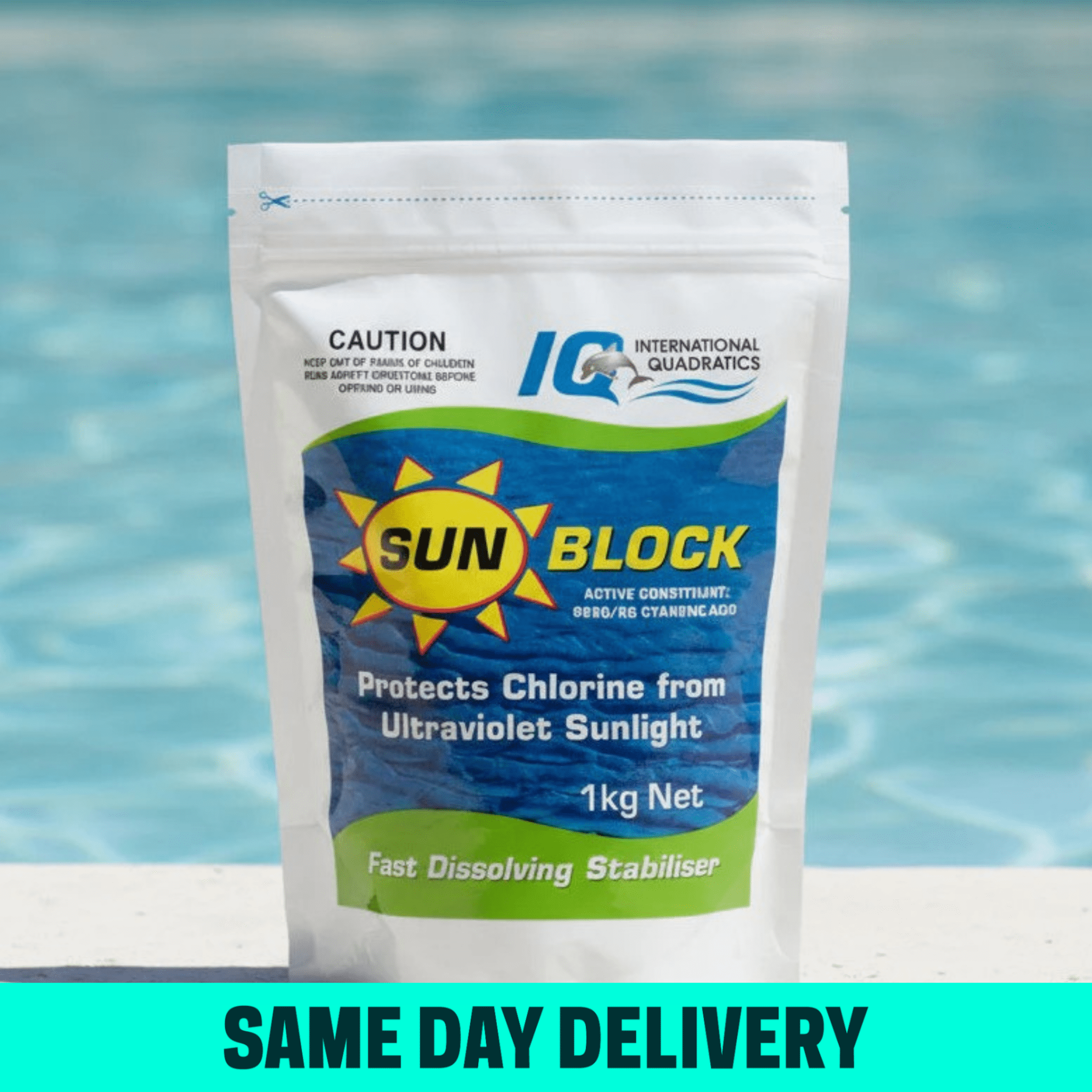 IQ Pool UV Blockout / Sunblock 1kg - Pool Chemicals