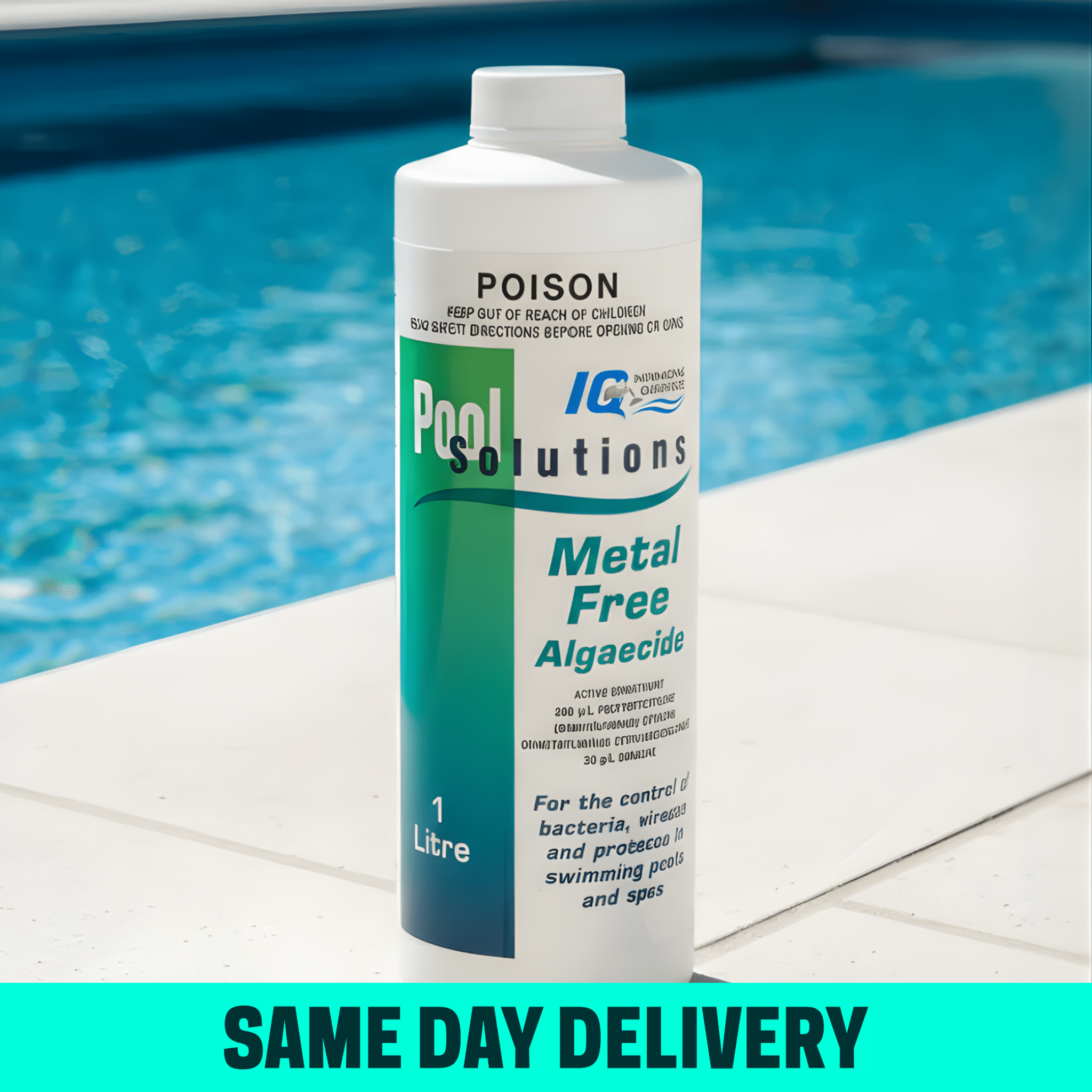 IQ Pool Metal Free Algaecide 1L - Pool Chemicals