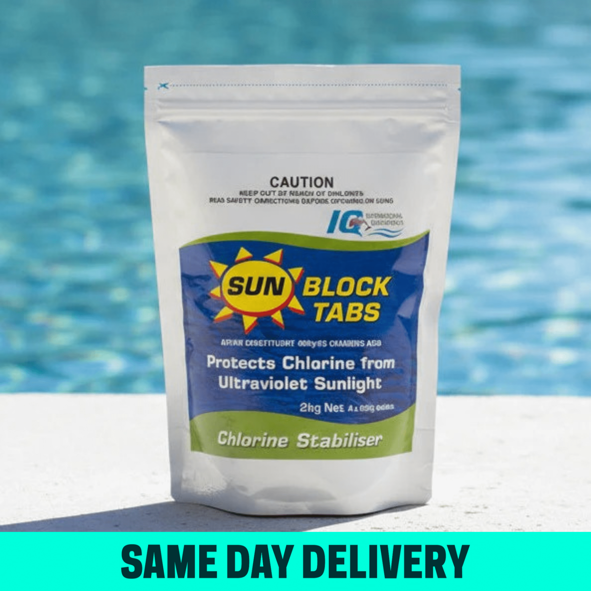 IQ Sunblock Tabs (4x500g) 2kg - Pool Chemicals