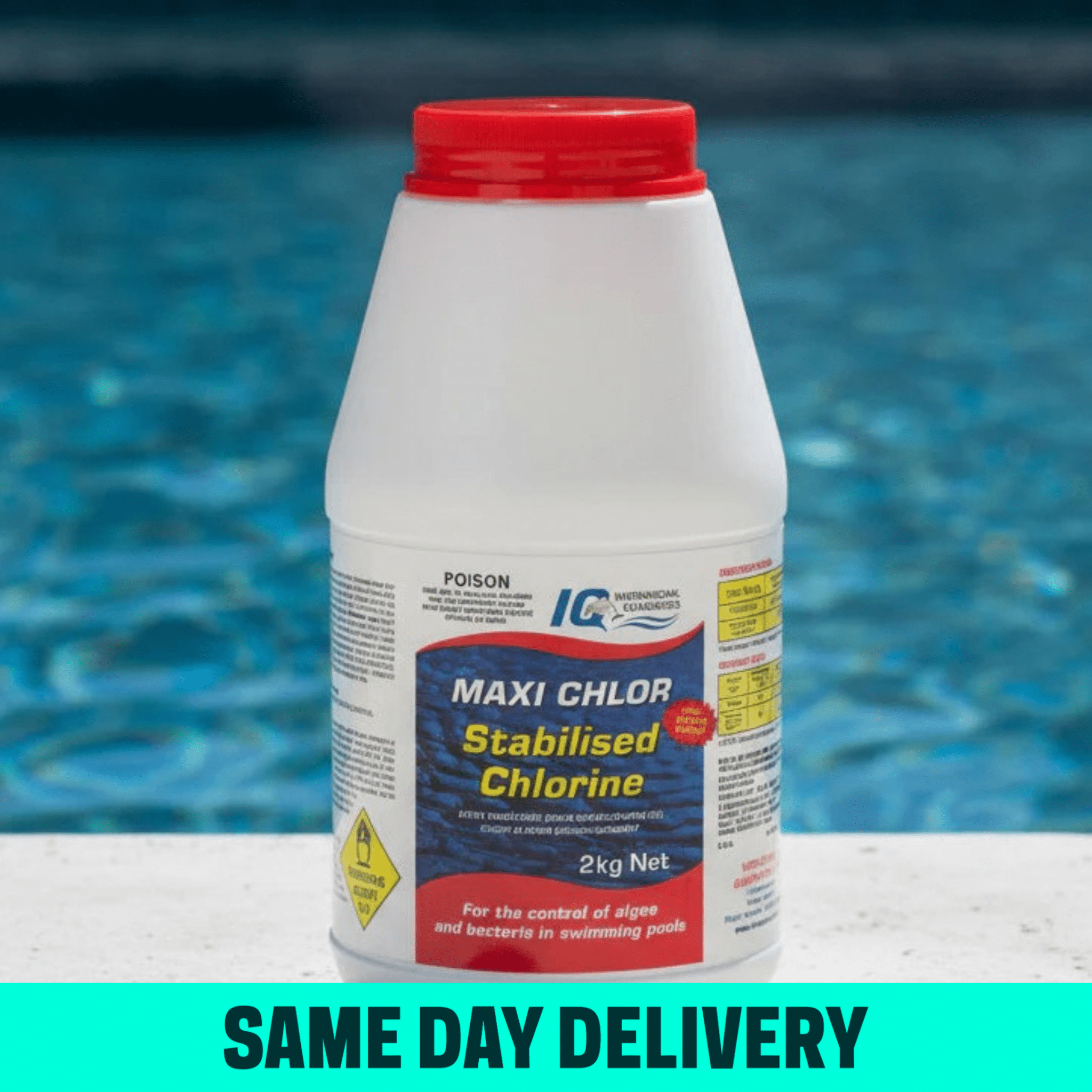 IQ Maxi Chlor Stabilised Granular Chlorine Salt Boost 2kg - Chemicals