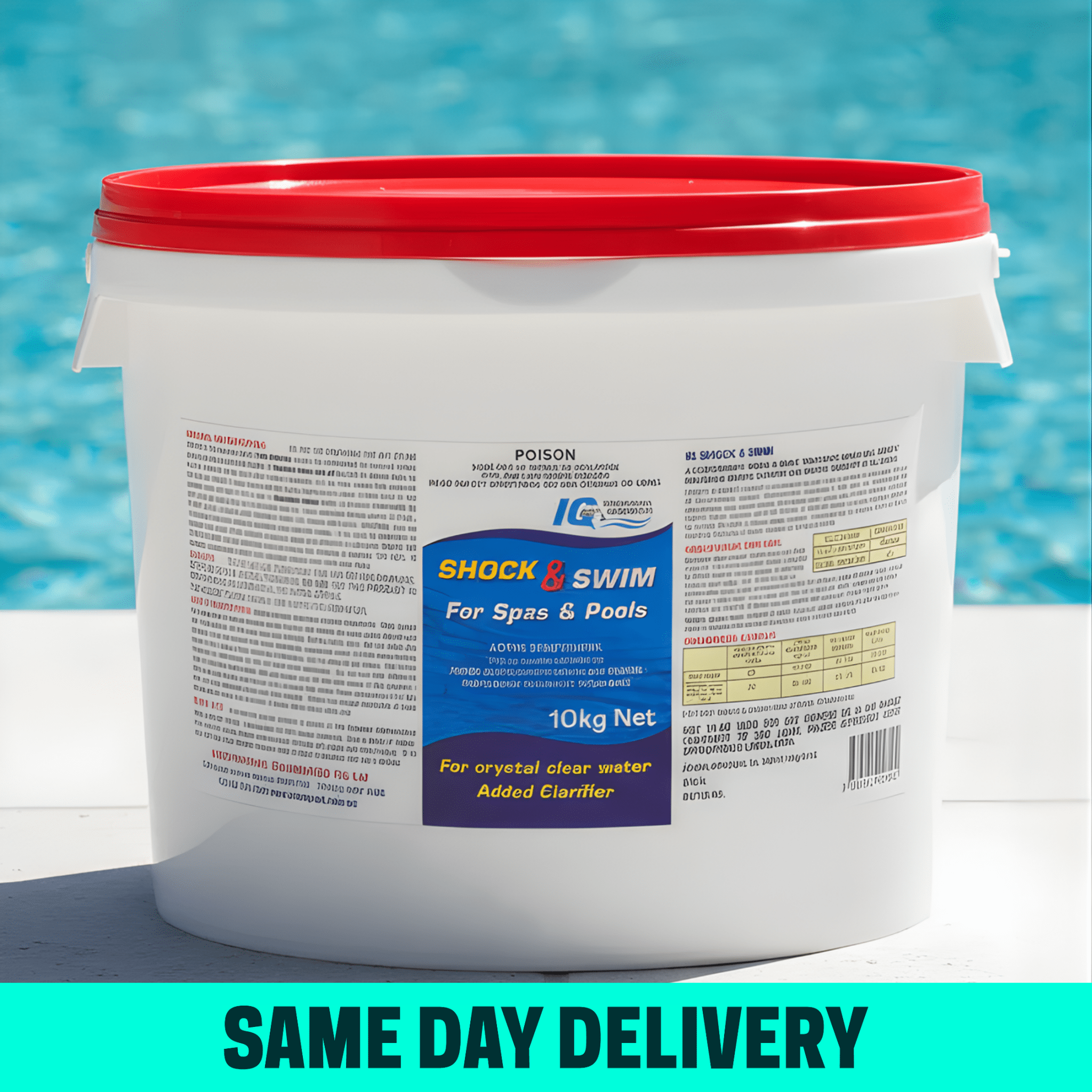 IQ Pool Shock & Swim 10kg - Pool Chemicals