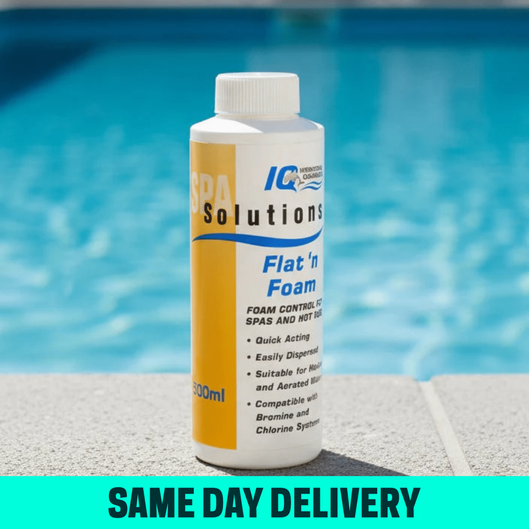 IQ Spa Solutions Flat n Foam 500ml - Pool Chemicals