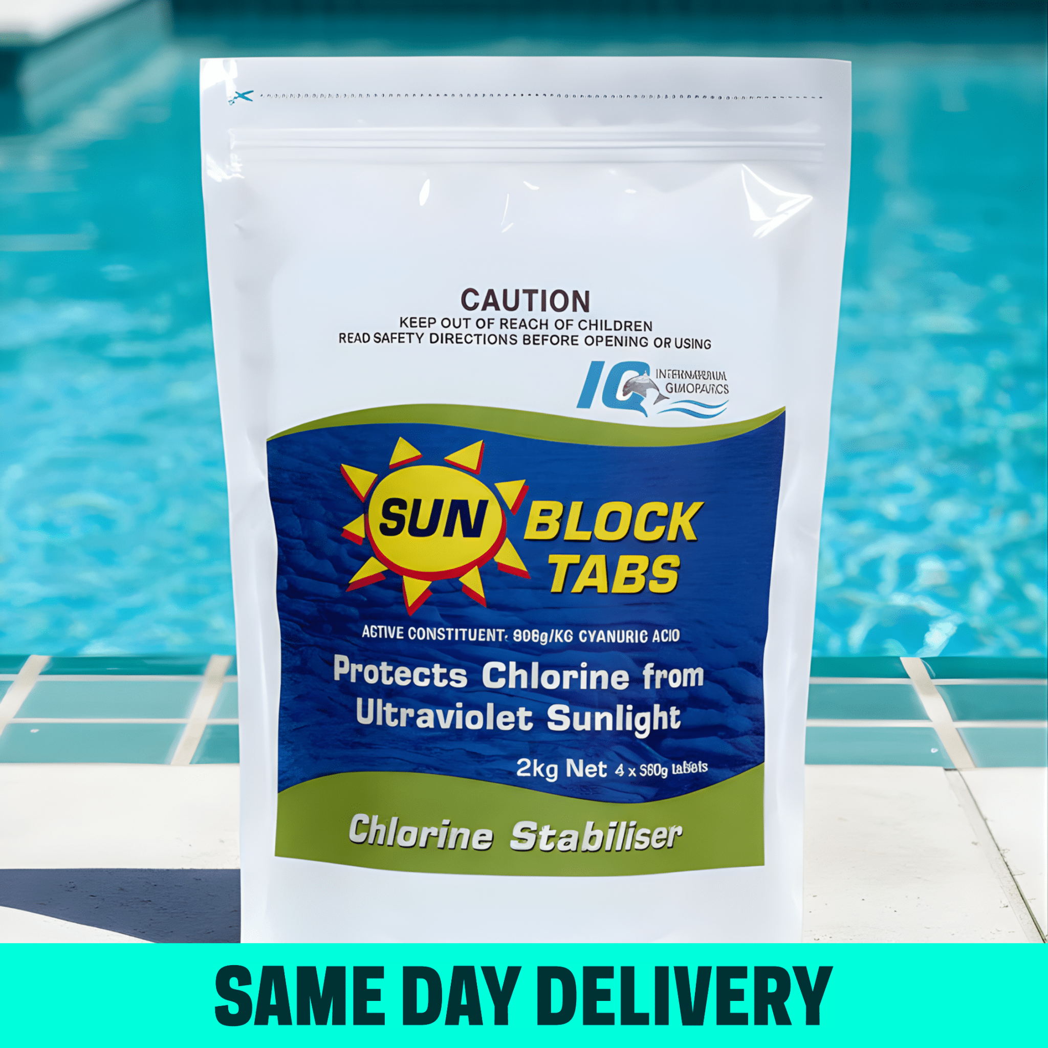 IQ Sunblock Tabs 1kg - Pool Chemicals