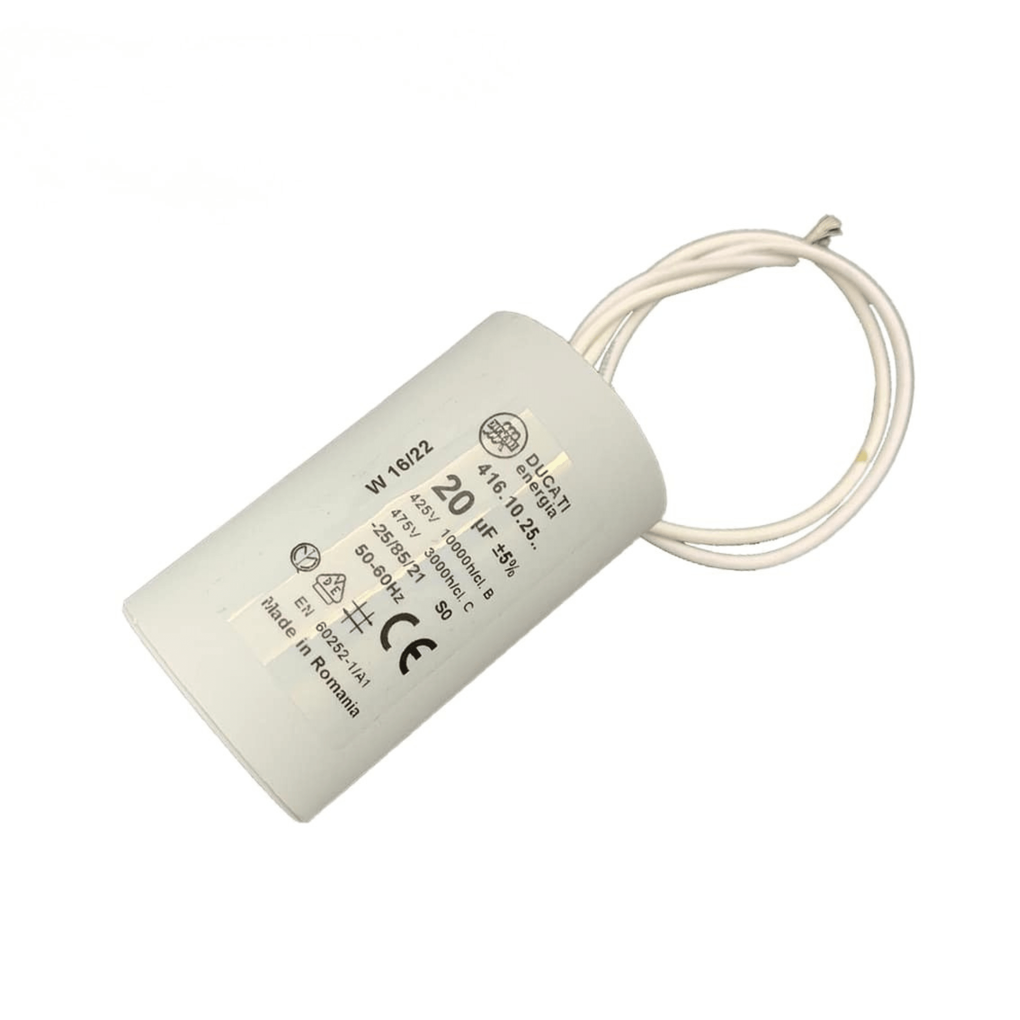 20uf Capacitor, Fly Lead - Capacitor
