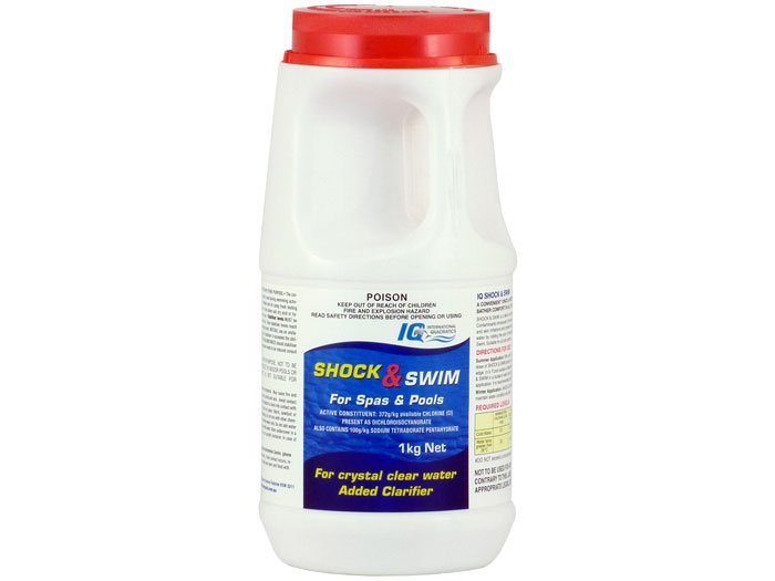 IQ Pool Shock & Swim 1kg - Pool Chemicals