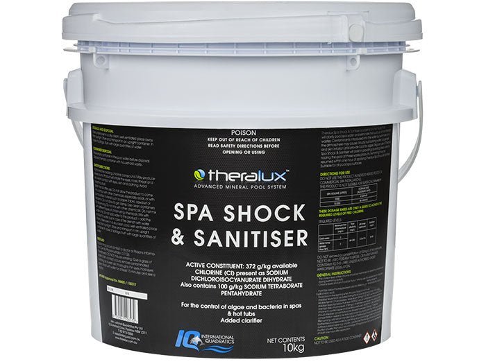 IQ Theralux Spa Shock & Sanitiser 10kg - Pool Chemicals