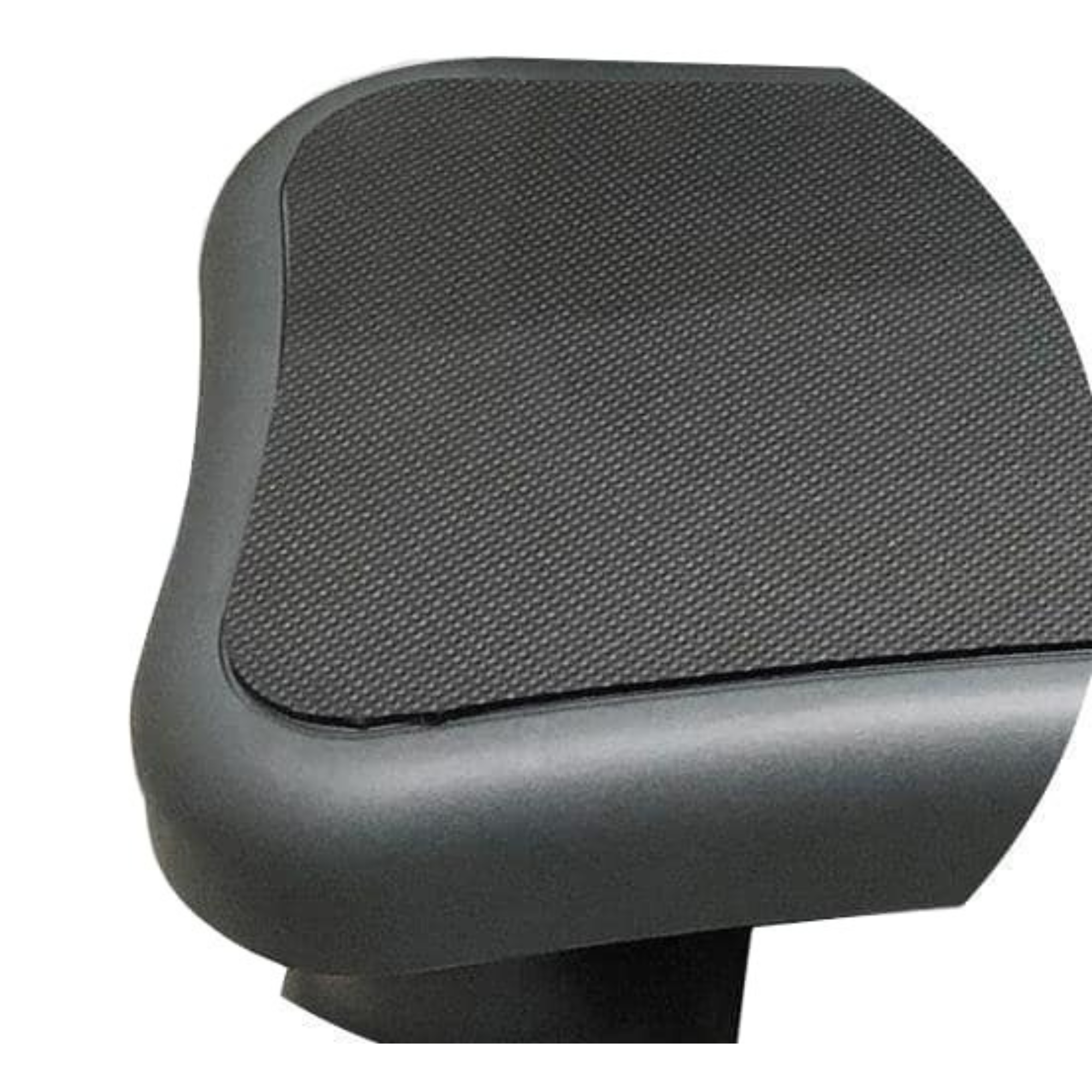 Dark grey spa step tread on white background