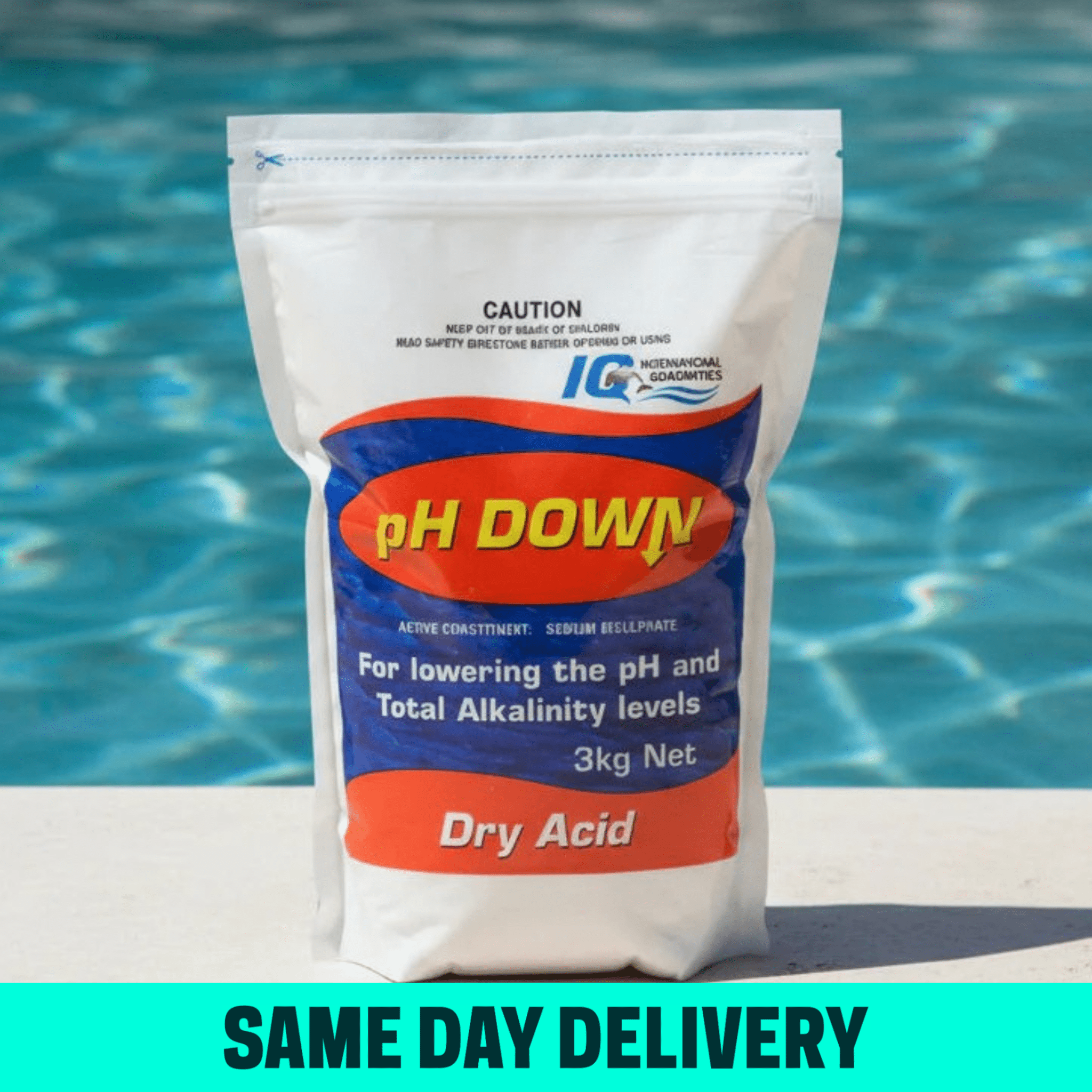 IQ Pool Solutions pH Down 3kg - Chemicals
