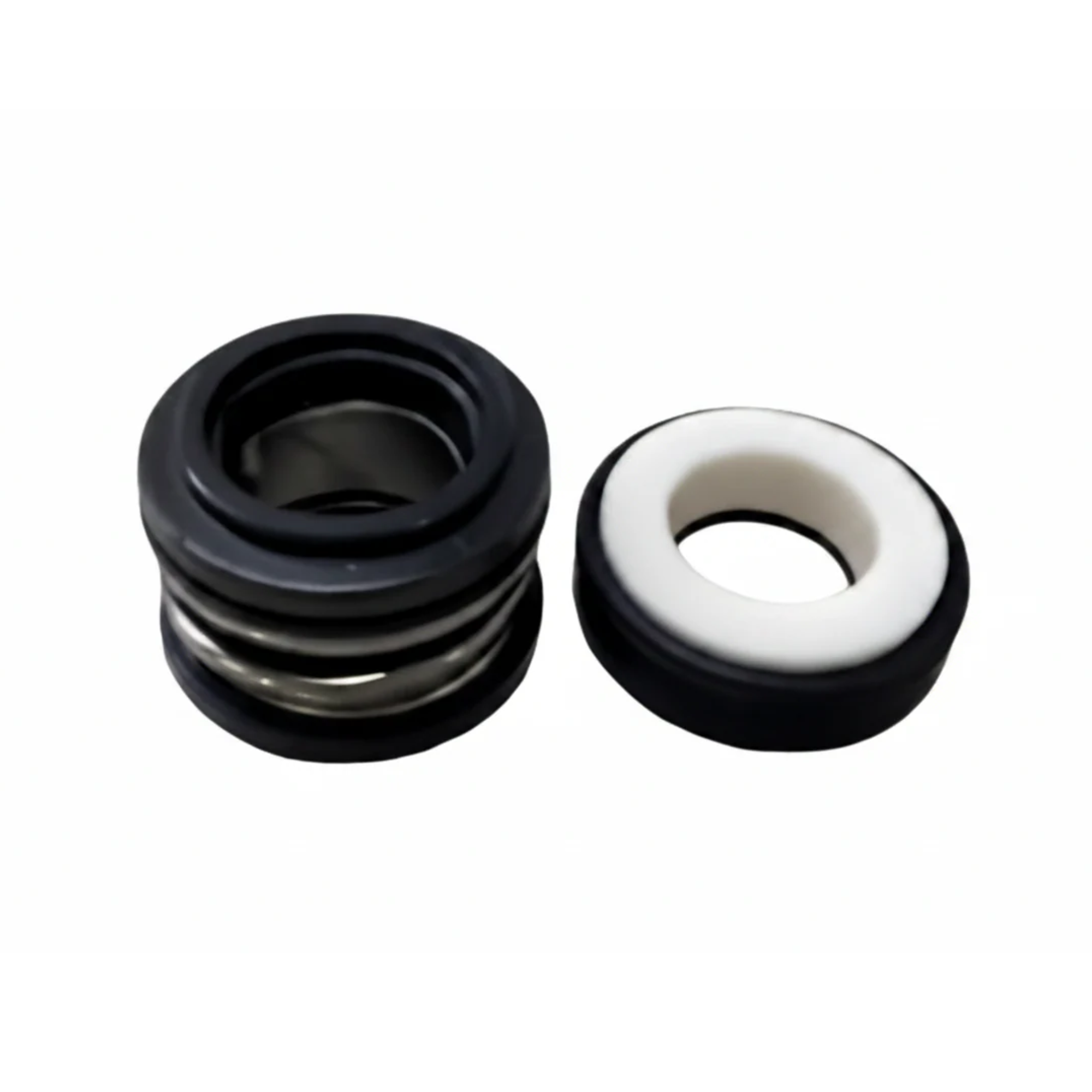 Mechanical seals on a white background.