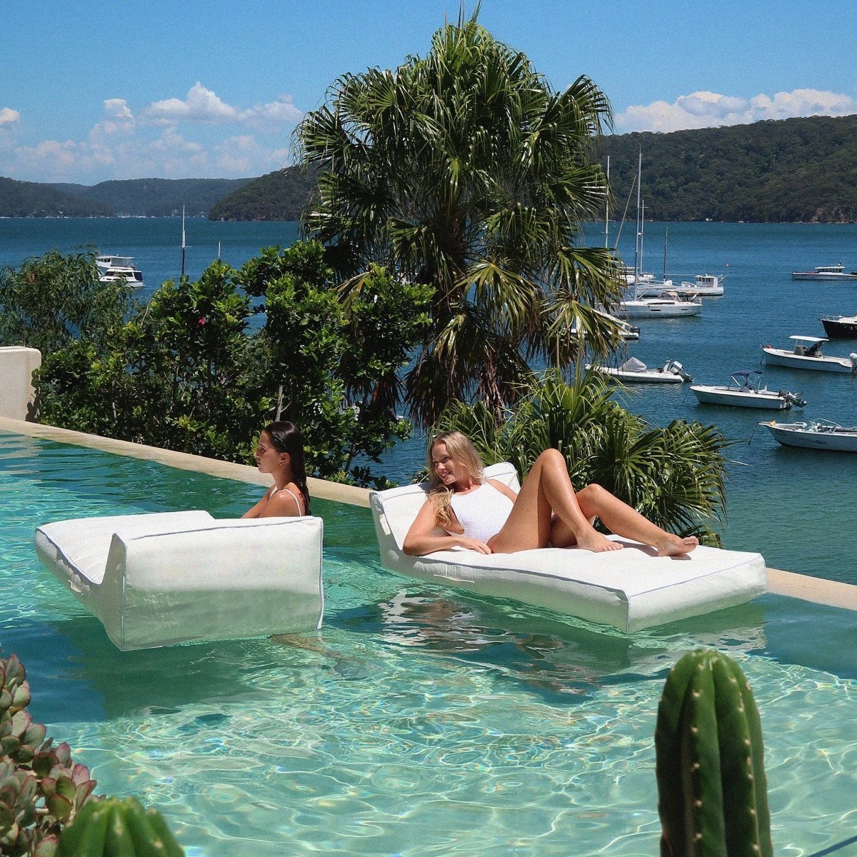 SUNNYLiFE Luxe Lie - On Lounger - Casa Blanca - Loungers