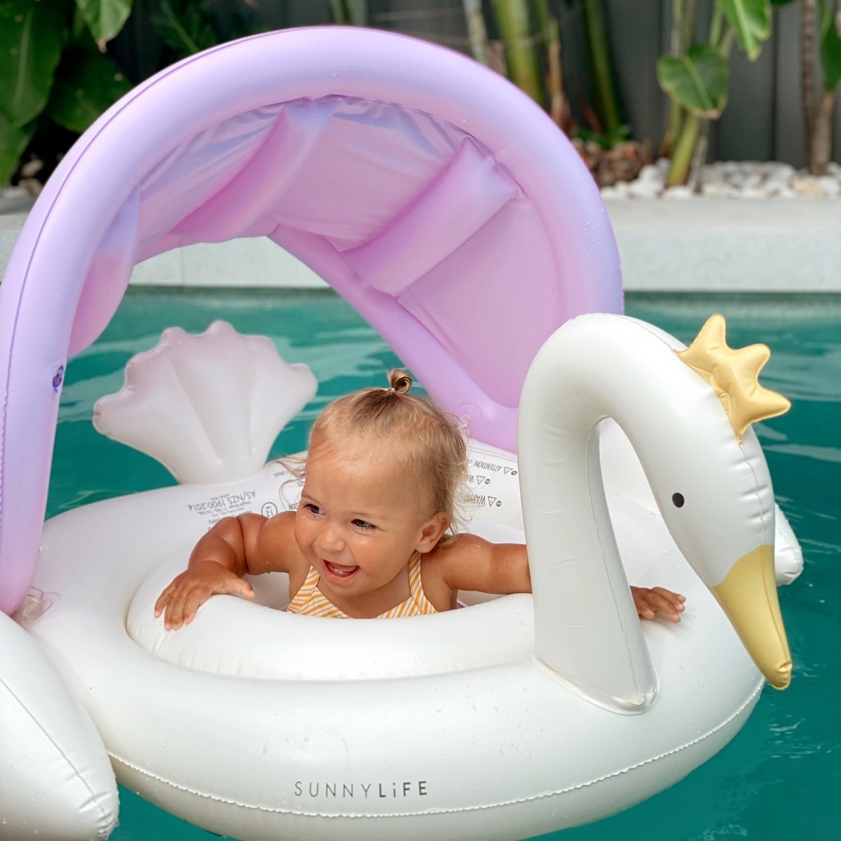 Sunnylife Baby Float - Princess Swan - Kids Pool Floats