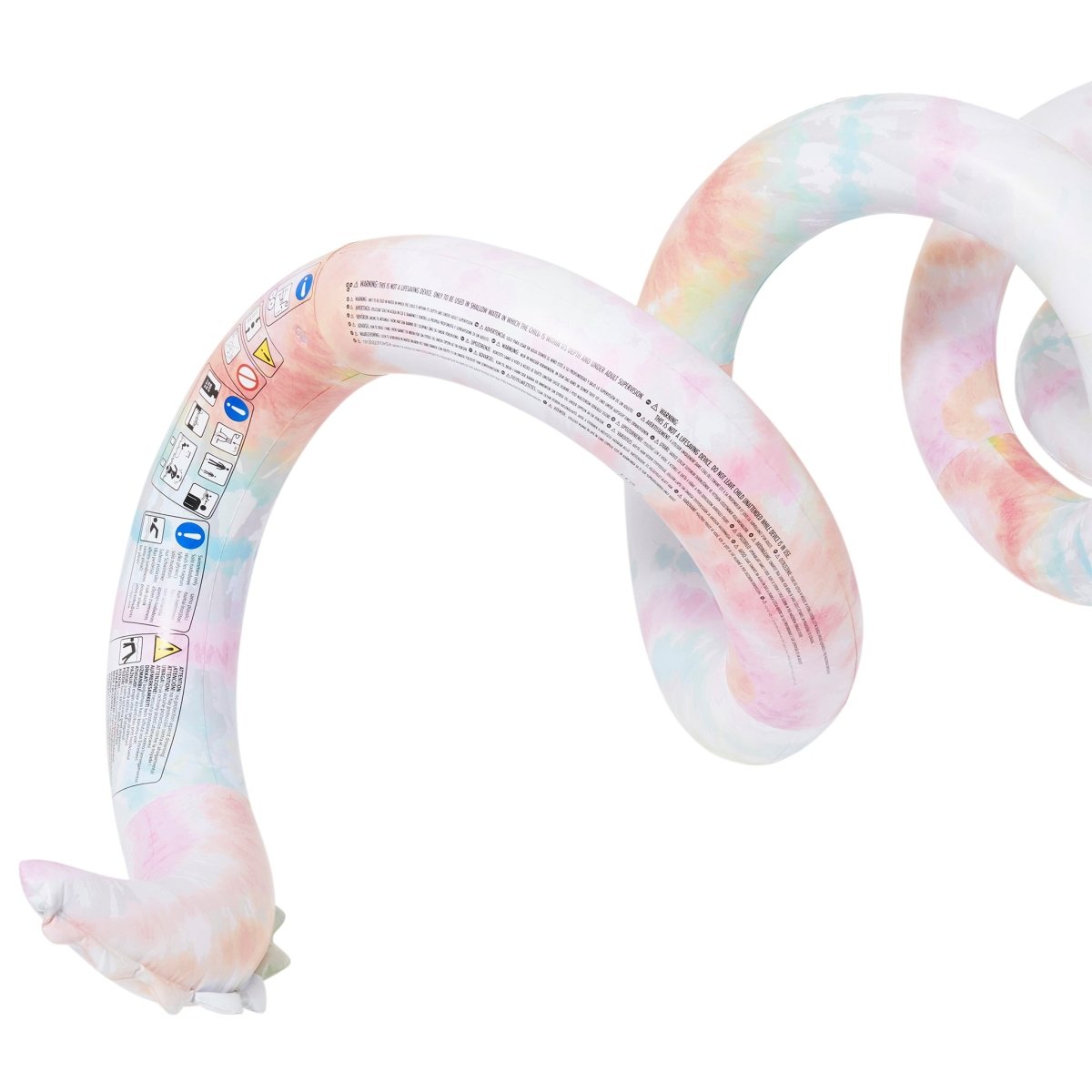 Sunnylife Giant Inflatable Noodle Snake - Tie Dye - Inflatable Games