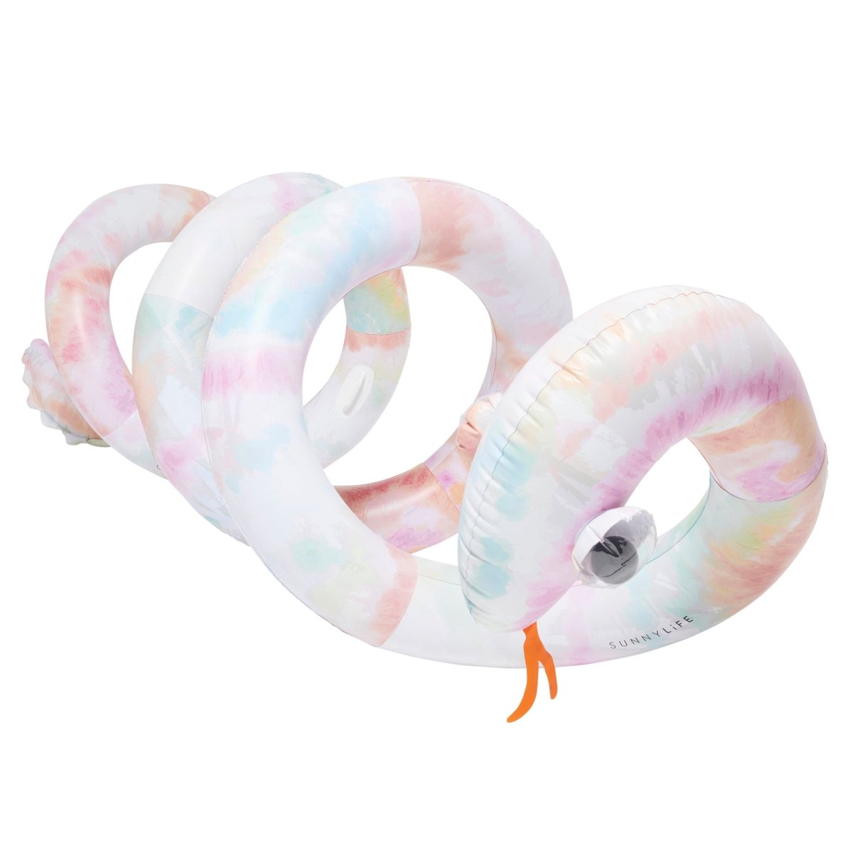 Sunnylife Giant Inflatable Noodle Snake - Tie Dye - Inflatable Games