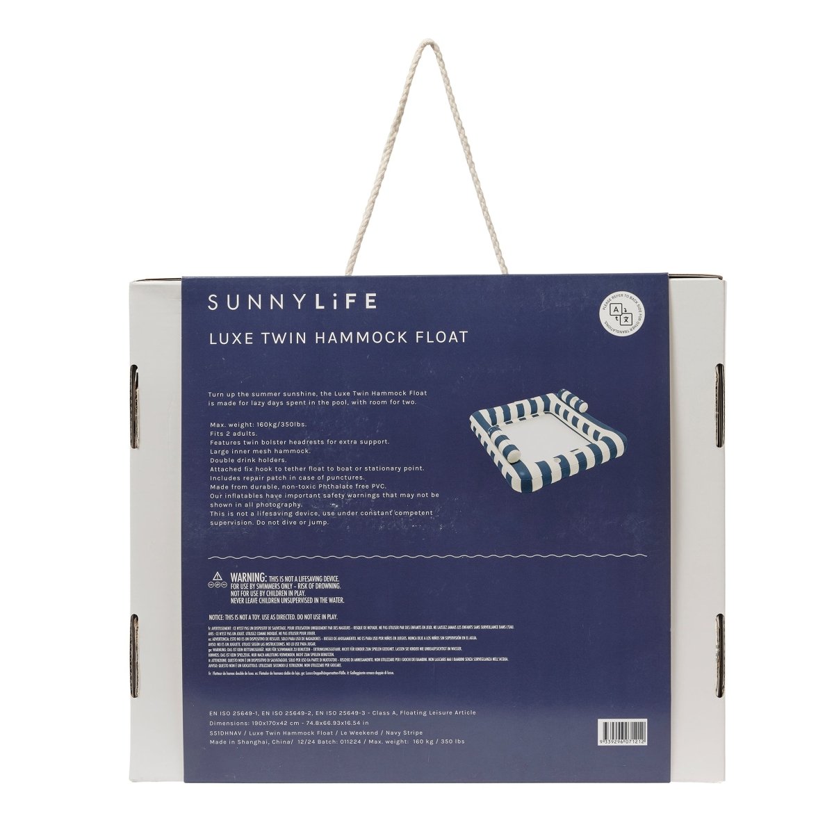 SUNNYLiFE Luxe Twin Hammock Float - Le Weekend -
