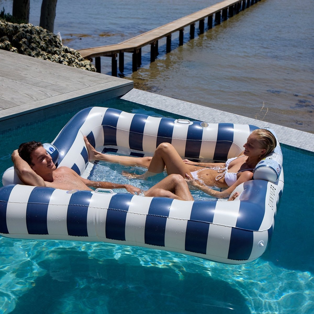 SUNNYLiFE Luxe Twin Hammock Float - Le Weekend -