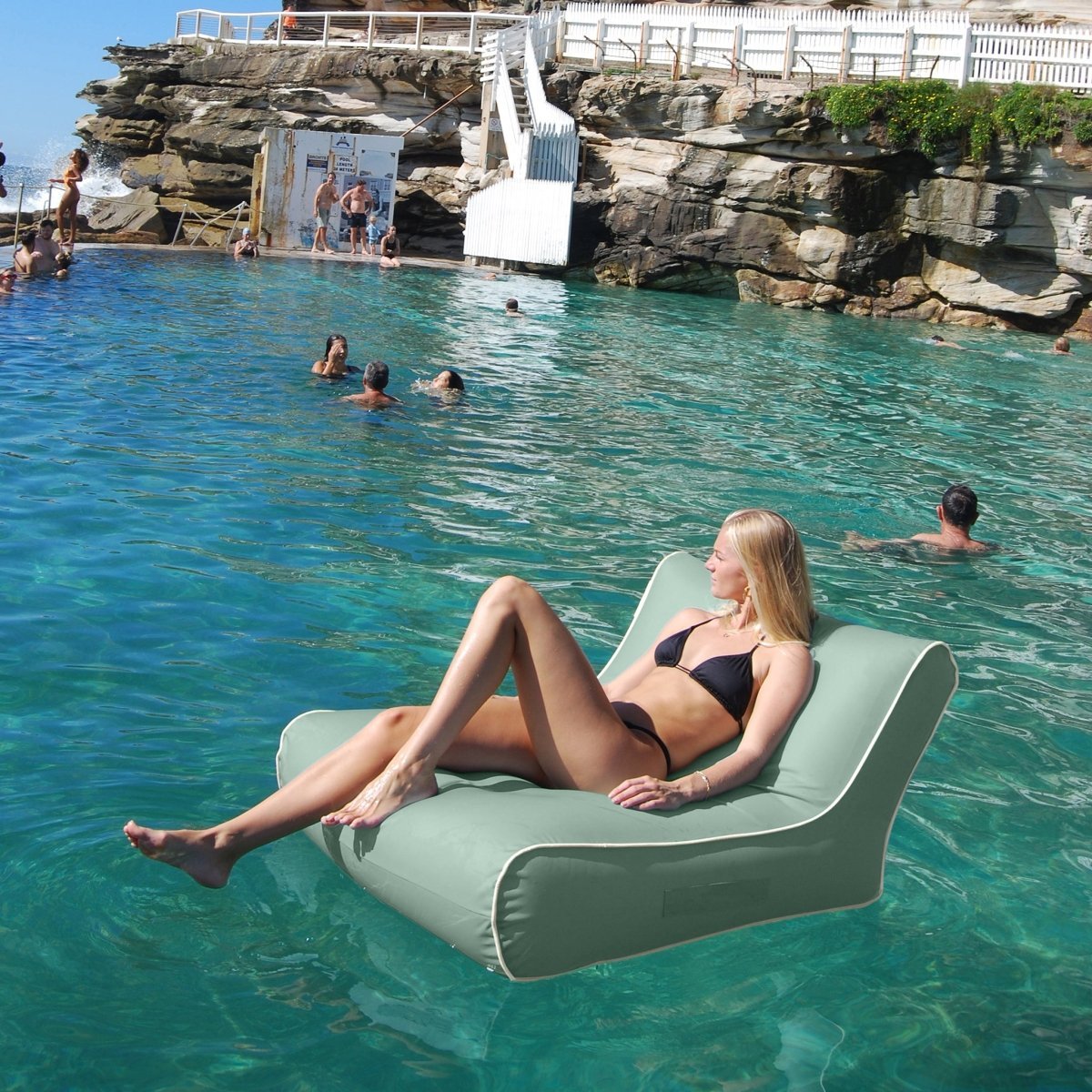 Sunnylife Luxe Floating Chair - Sea Sage - Pool Floats