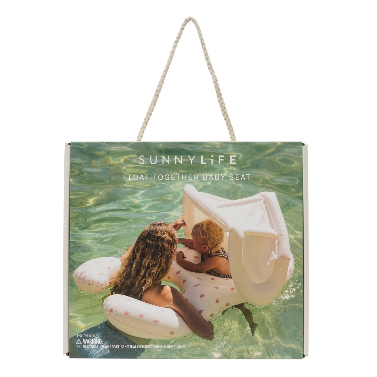 SUNNYLiFE Float Together Baby Seat - Strawberry Sunshine - Kids Pool Floats