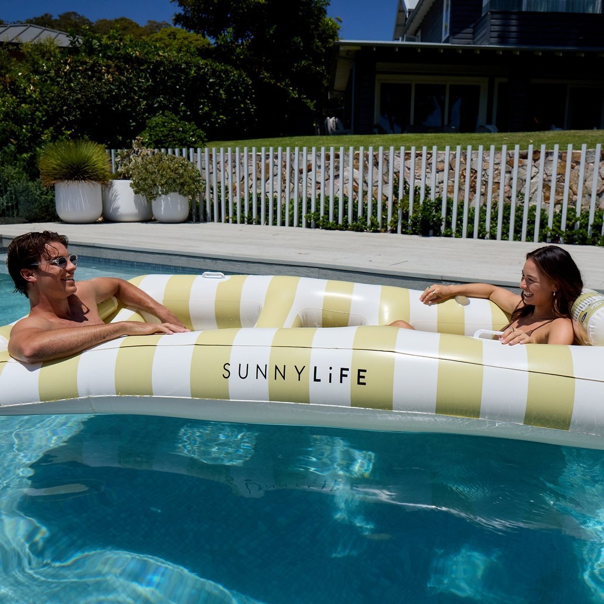 SUNNYLiFE Twin Hammock - Casa Sand Stripe - Pool Floats
