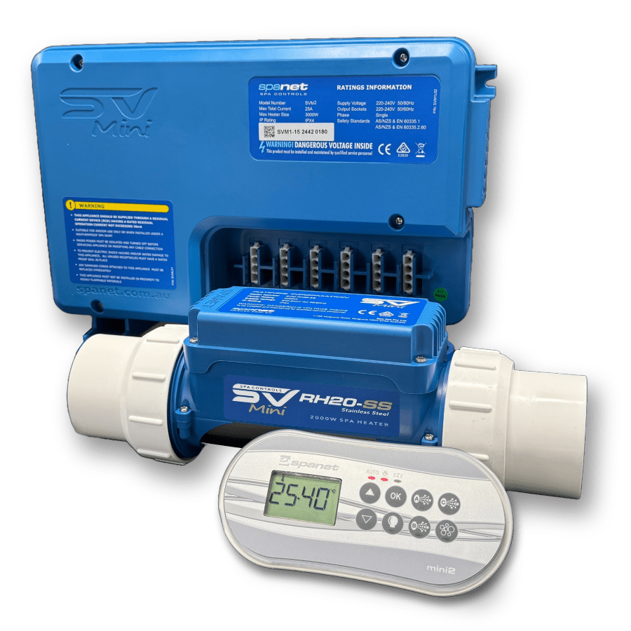SpaNET SV Mini 2 Spa Control Package 2.0kW - Spa Controls