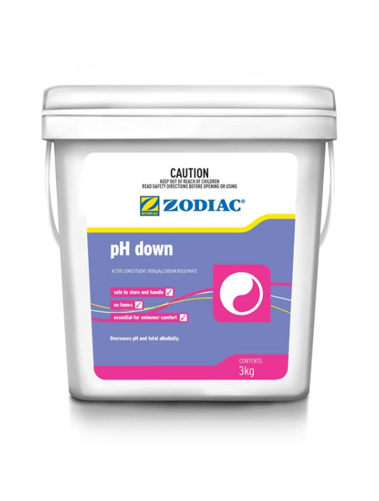 Zodiac pH Down 3kg - Balancers