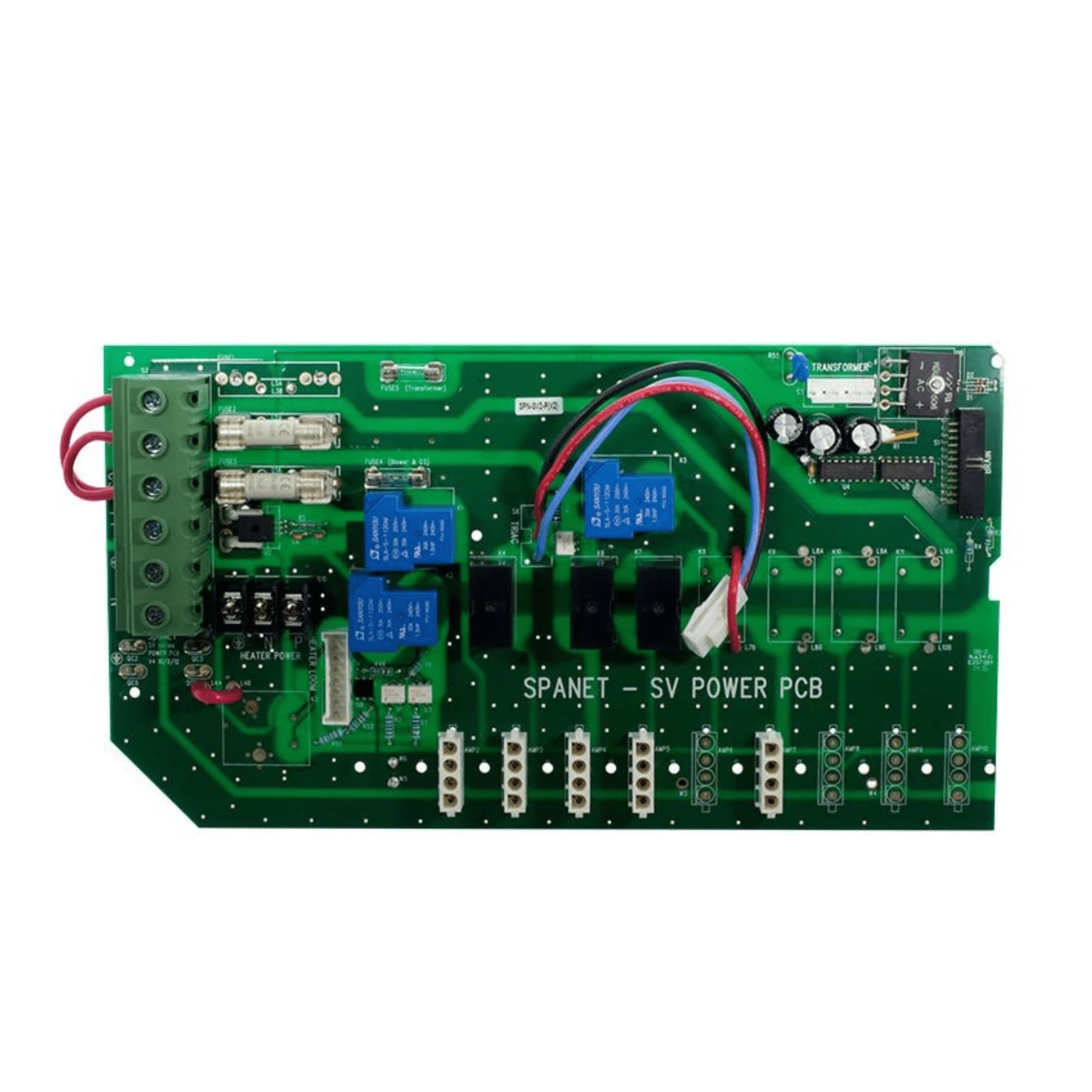 SpaNET SV2 (V2) 240v Power PCBA - Spa Spare Parts