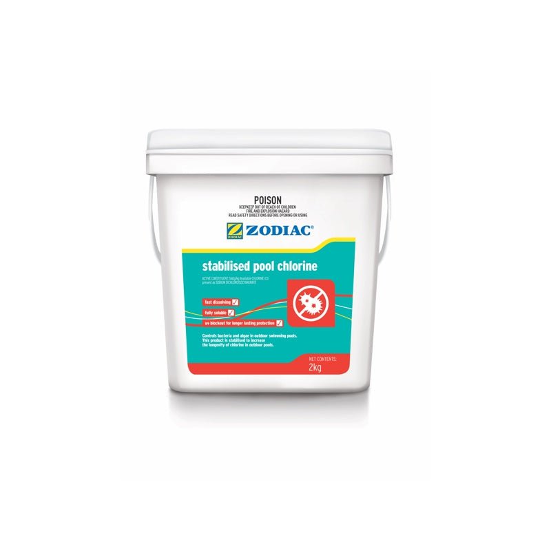 Zodiac Stabilised Pool Chlorine 2kg - Chemical Sanitisers