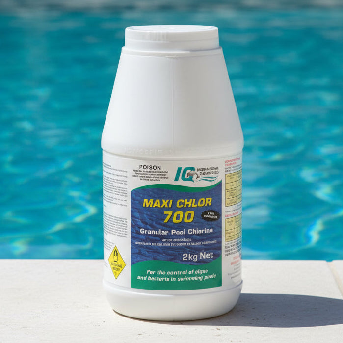 IQ Maxi Chlor 700 Calcium Hypochlorite Granular Pool Chlorine 2kg - Chemicals