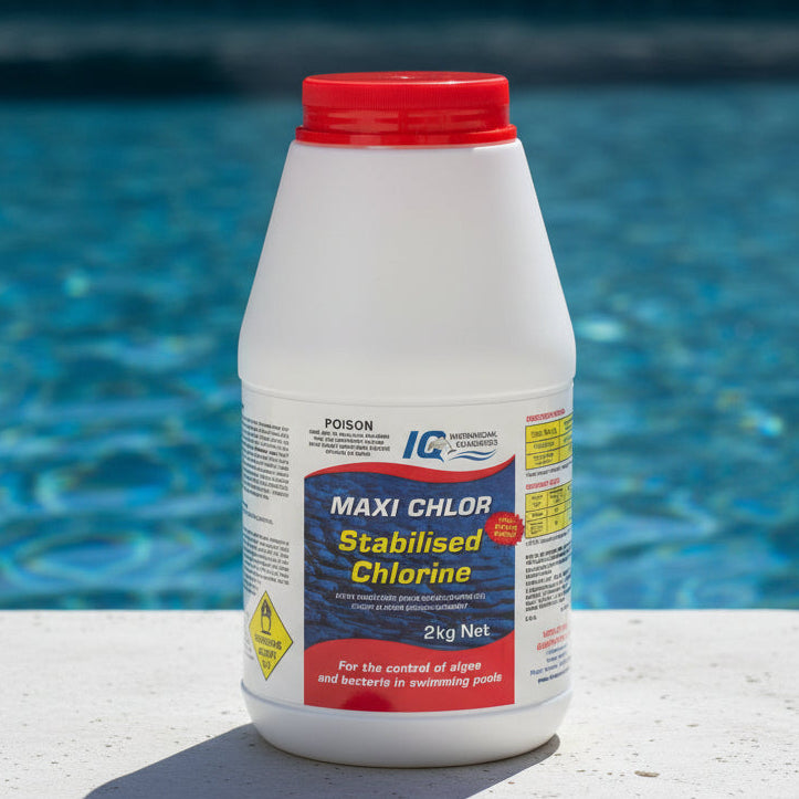 IQ Maxi Chlor Stabilised Granular Chlorine Salt Boost 2kg - Chemicals