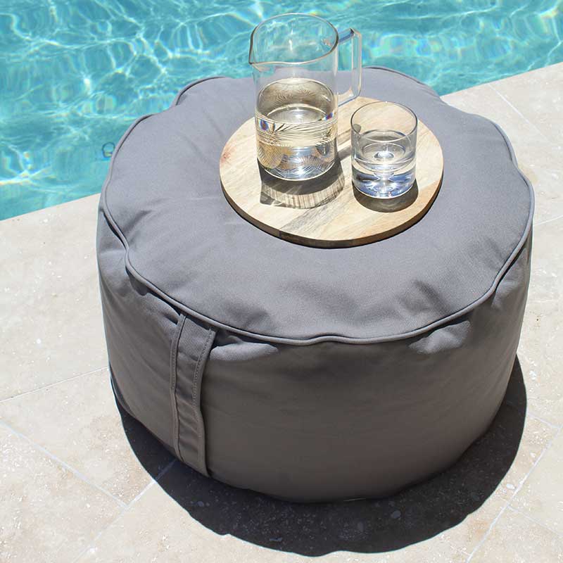 Mooi Living Outdoor Ottoman Footrest - Outdoor Bean Bag