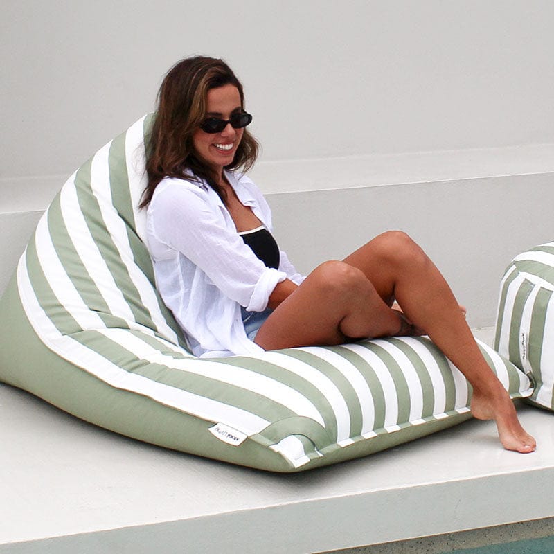 Mooi Living Outdoor Reversible Triangles - Outdoor Bean Bag