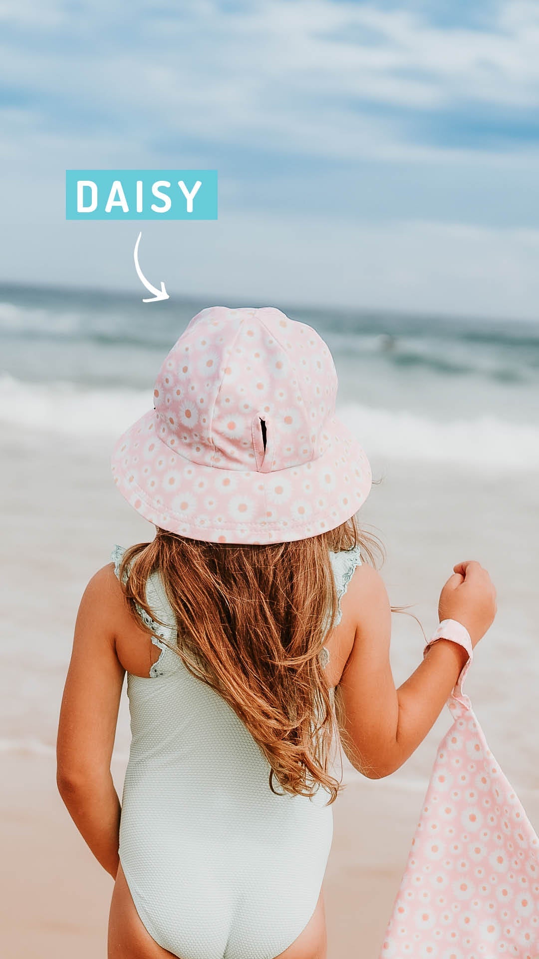 Kids Swim Bucket Hat - Daisy - Apparel & Accessories