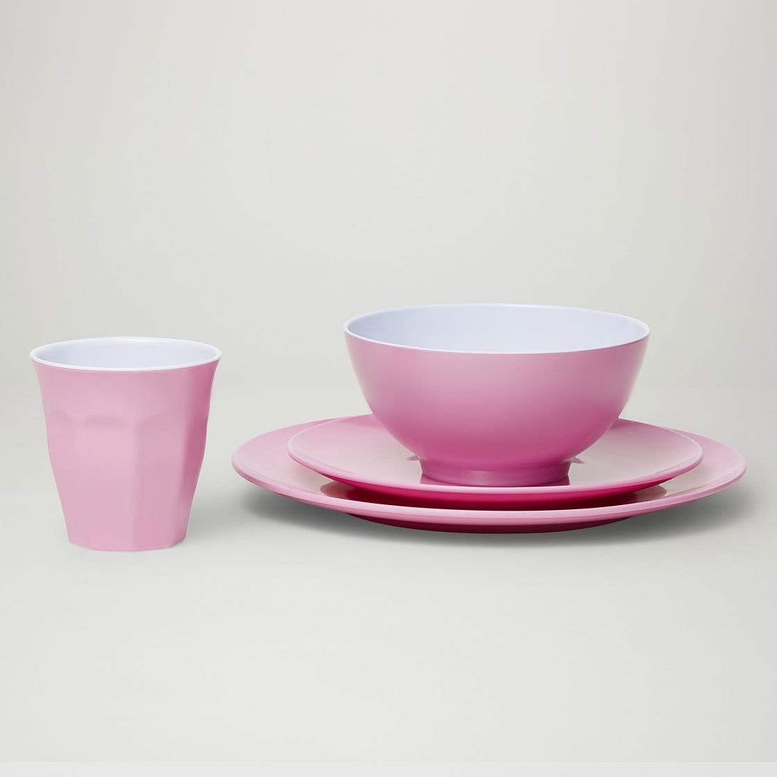 Classic Melamine Dinner Set (24 Piece) - Pastel ‘Dream’ - Laguna Lifestyle