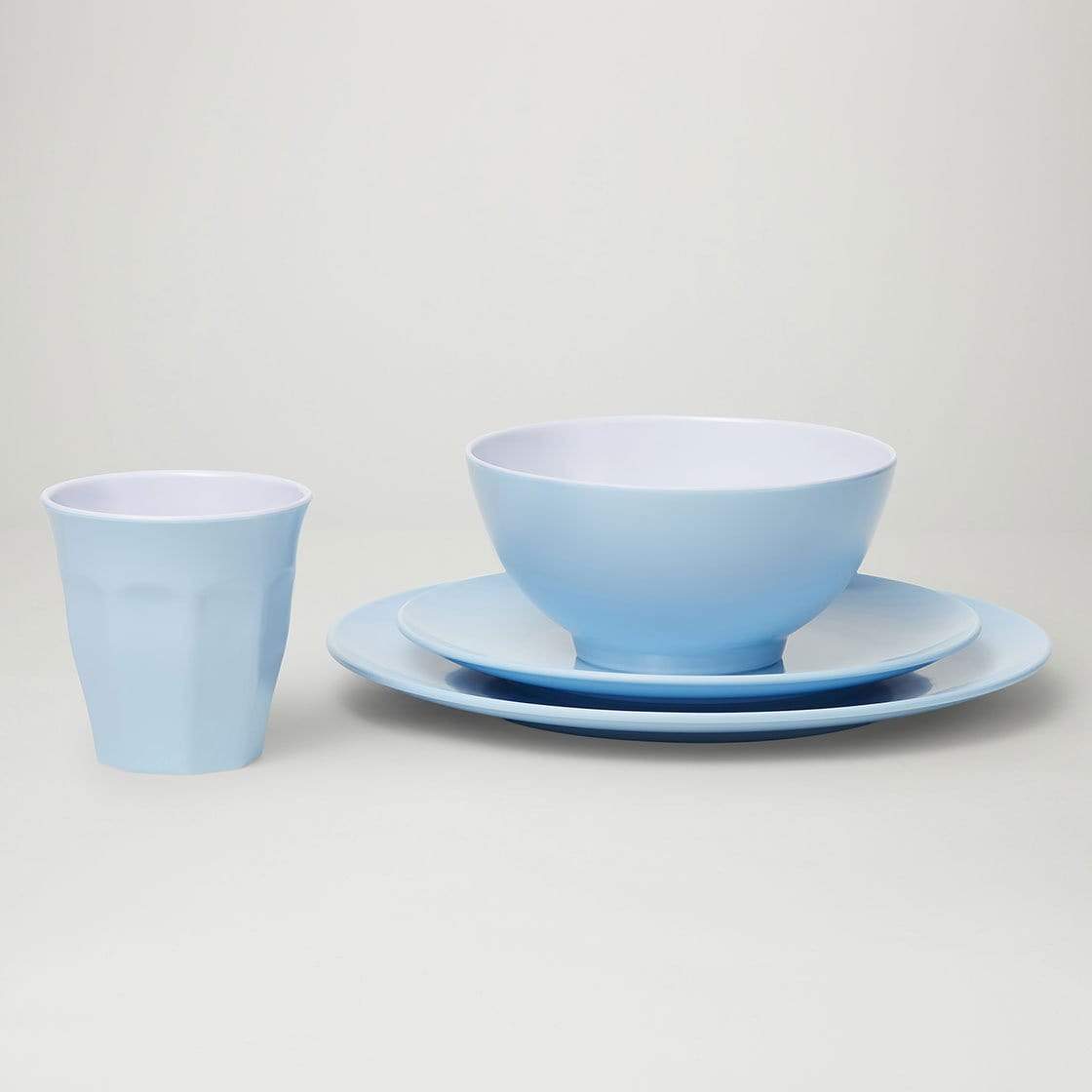 Classic Melamine Dinner Set (24 Piece) - Pastel ‘Dream’ - Laguna Lifestyle
