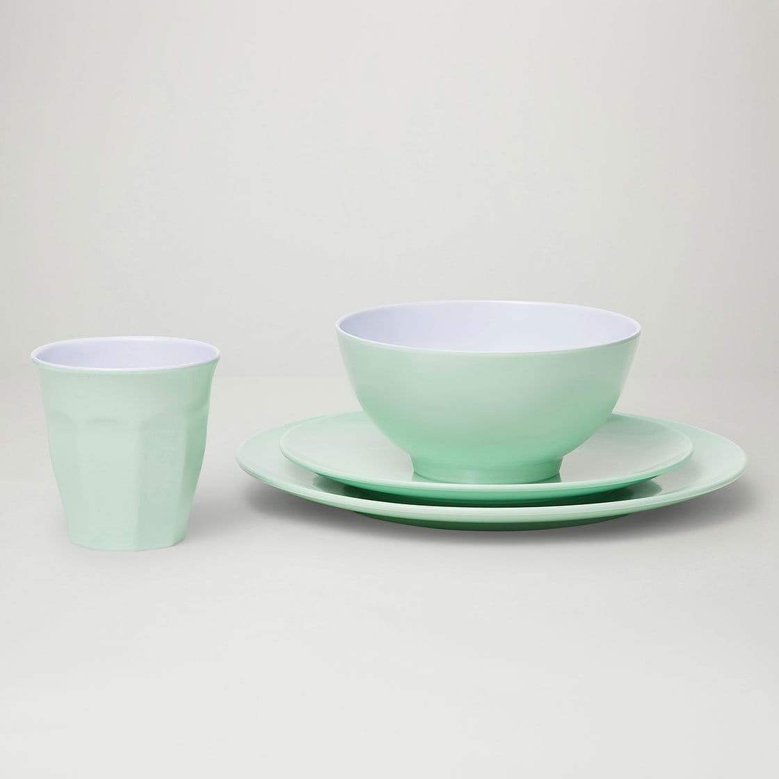Classic Melamine Dinner Set (24 Piece) - Pastel ‘Dream’ - Laguna Lifestyle