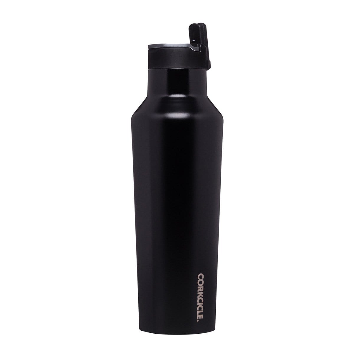 Sports Canteen Insulated Stainless Steel Bottle with Straw 600ml - Matt Black - Laguna Lifestyle
