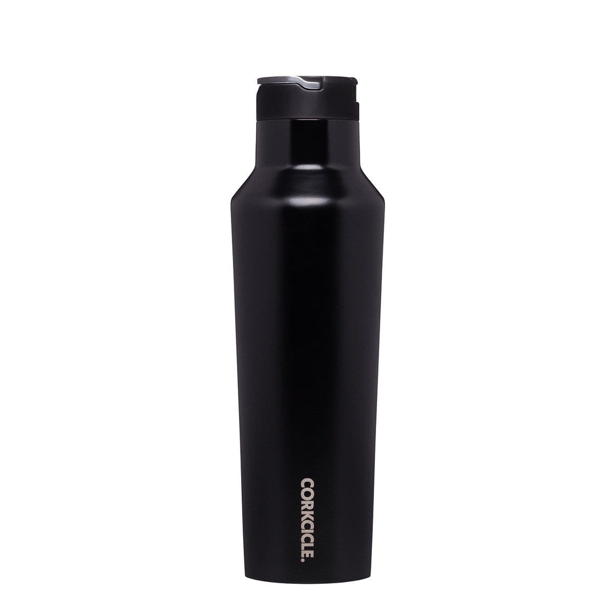 Sports Canteen Insulated Stainless Steel Bottle with Straw 600ml - Matt Black - Drinkware