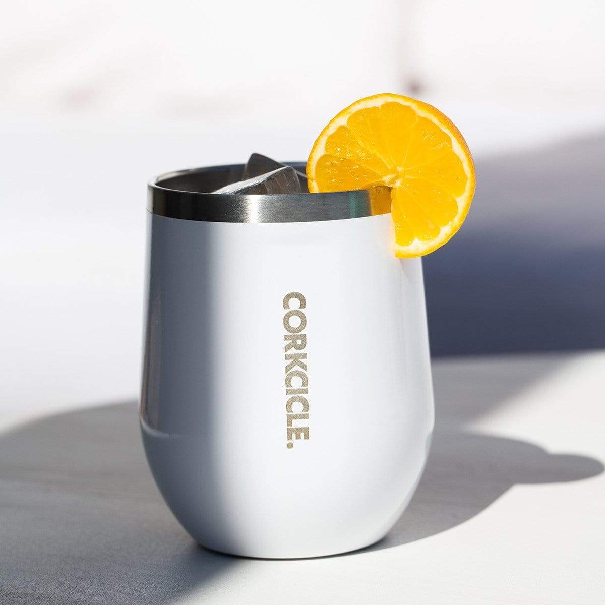 Classic Stemless 355ml - White Insulated Stainless Steel Cup - Laguna Lifestyle