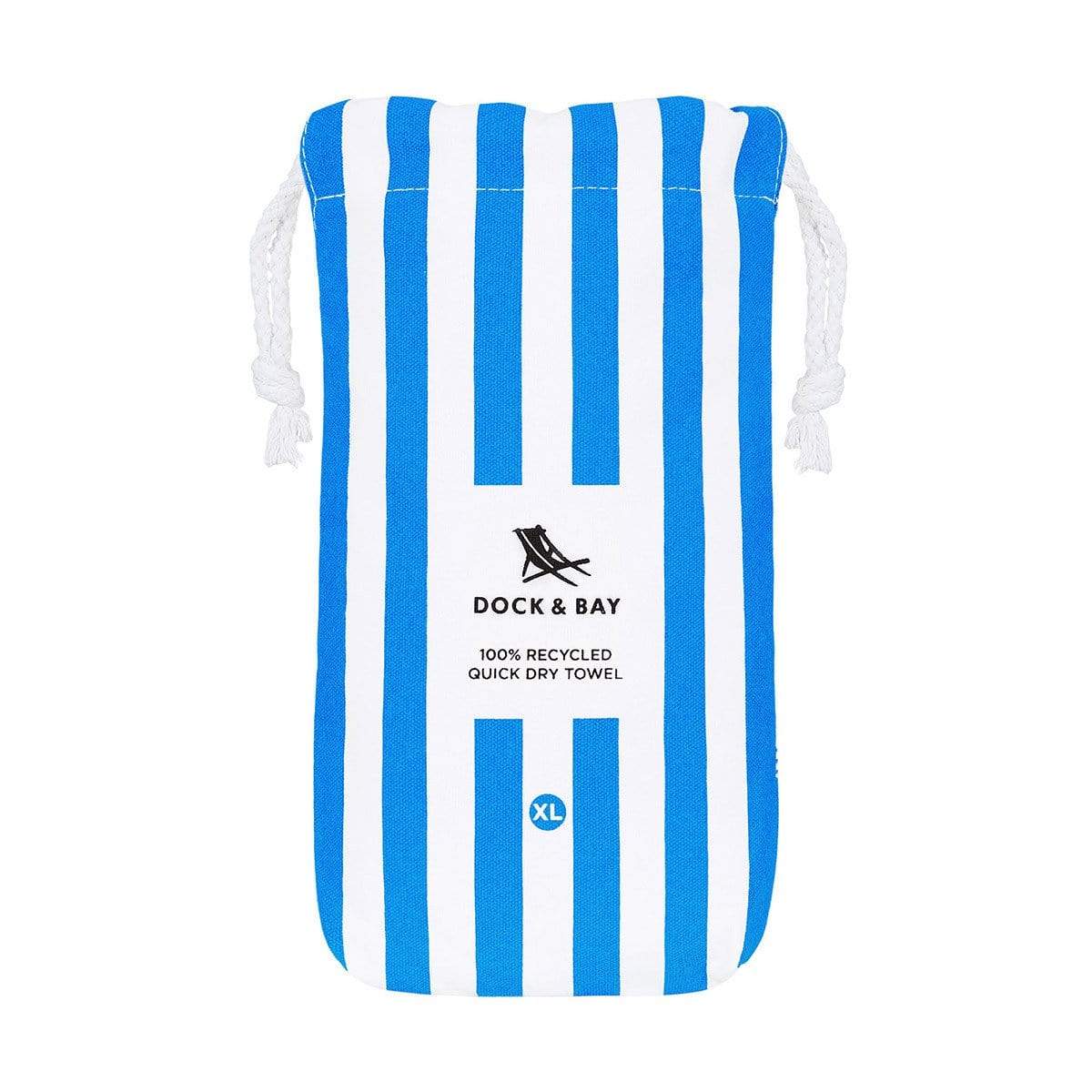 Quick Dry Beach/Pool Towel Extra Large - Bondi Blue - Laguna Lifestyle