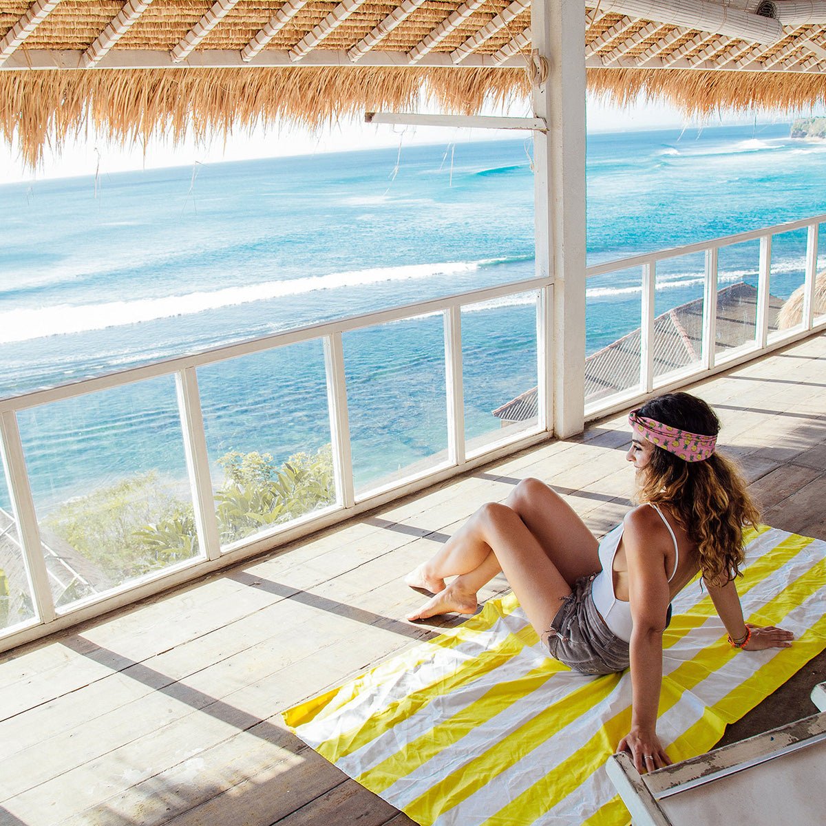 Quick Dry Beach Towel - Cabana Collection, Boracay Yellow