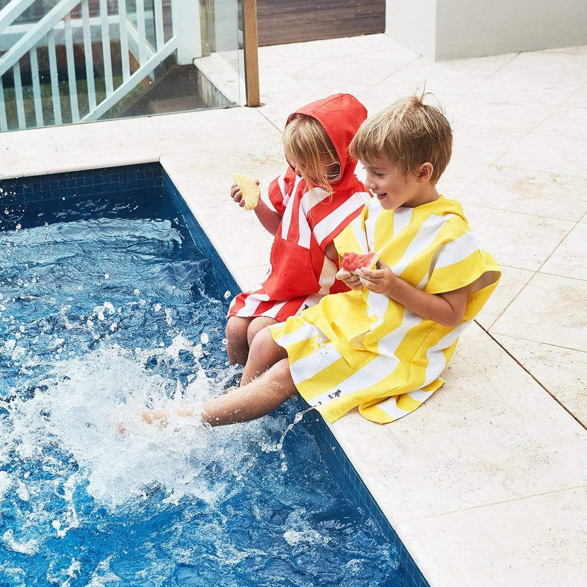 Kids Poncho Hooded Towel Mini Cabana Collection - Boracay Yellow - Towel
