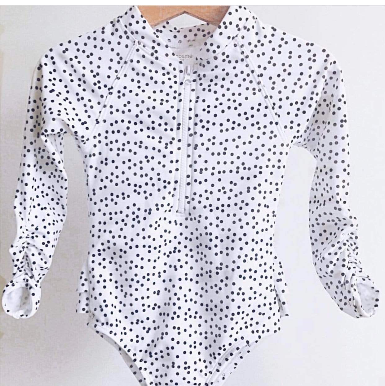 Madison Long Sleeve Girls Swimsuit - Polkadot - Laguna Lifestyle