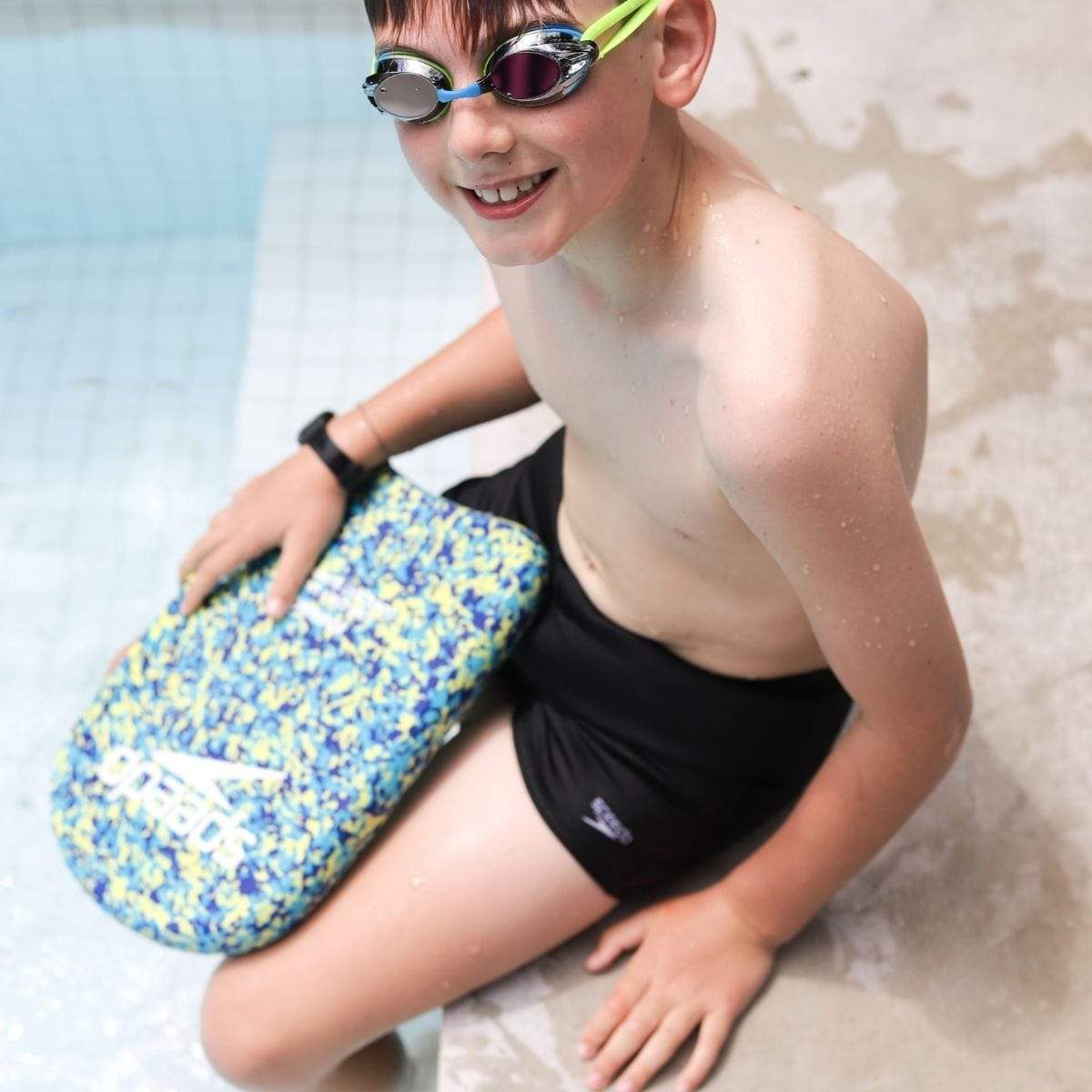 Junior Opal Mirror Goggles (6-12 Years) - Yellow/Blue - Laguna Lifestyle