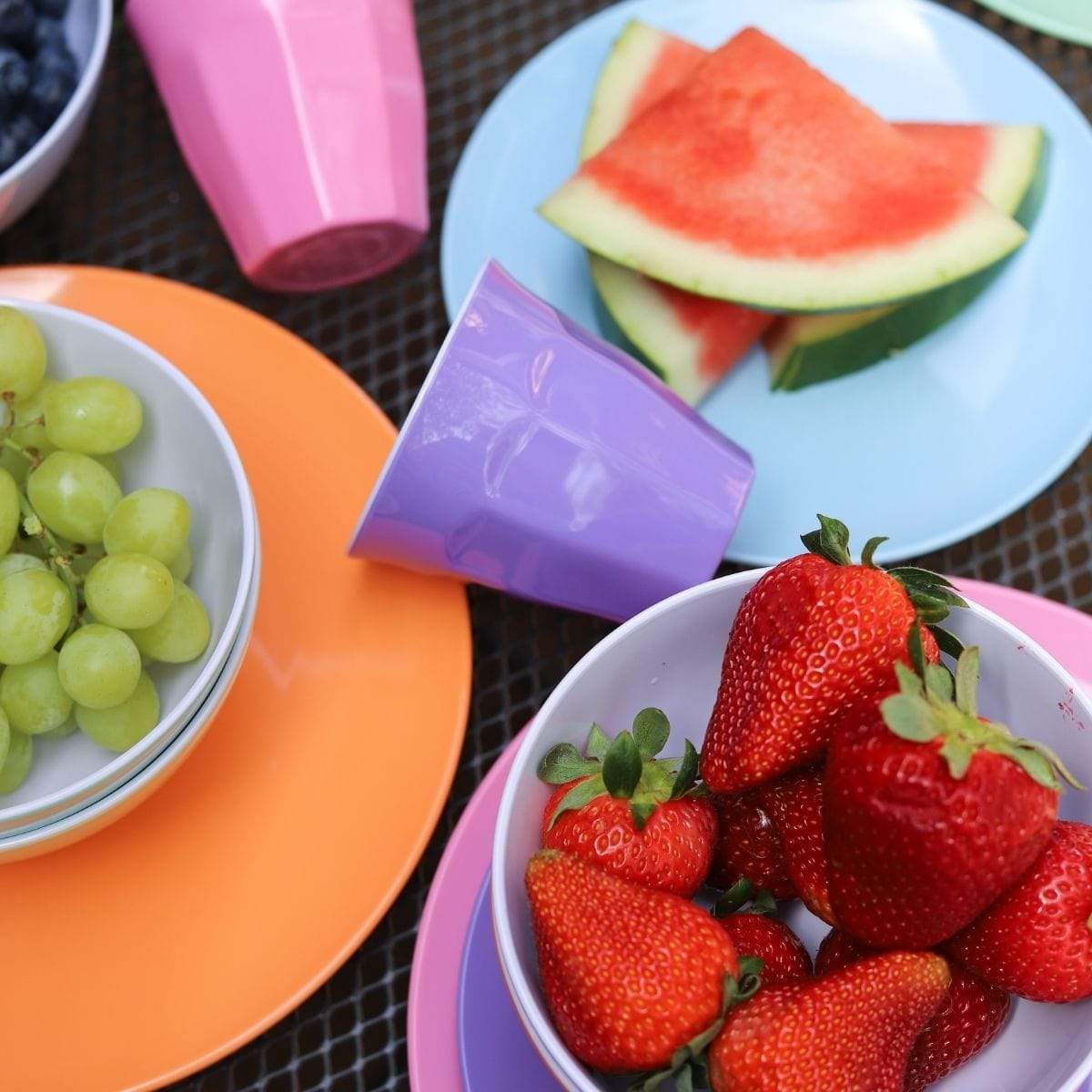 Classic Melamine Dinner Set (24 Piece) - Pastel ‘Dream’ - Laguna Lifestyle