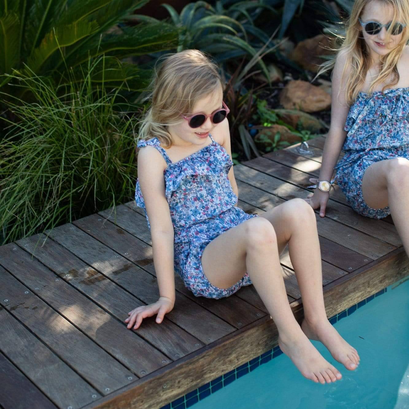 Kids Flexible Shatterproof Sunglasses - Blue - Sunglasses