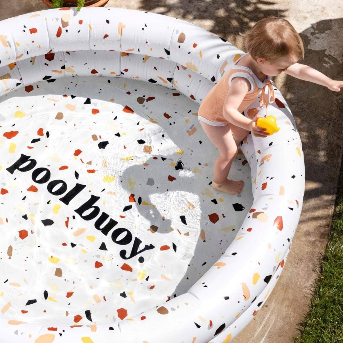 Pool Buoy Inflatable Pool - Terrazzo - Inflatable Pool
