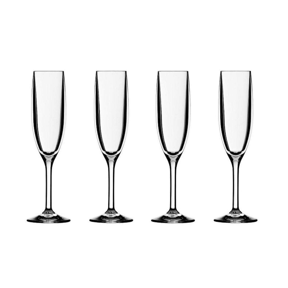 Champagne Flute 4 piece Set - Shatterproof - Champagne Glass