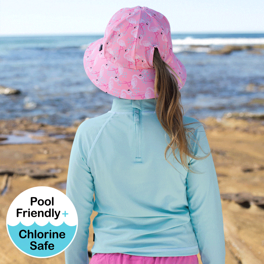 Kids Rash Vest UPF50+ - Aqua - Laguna Lifestyle