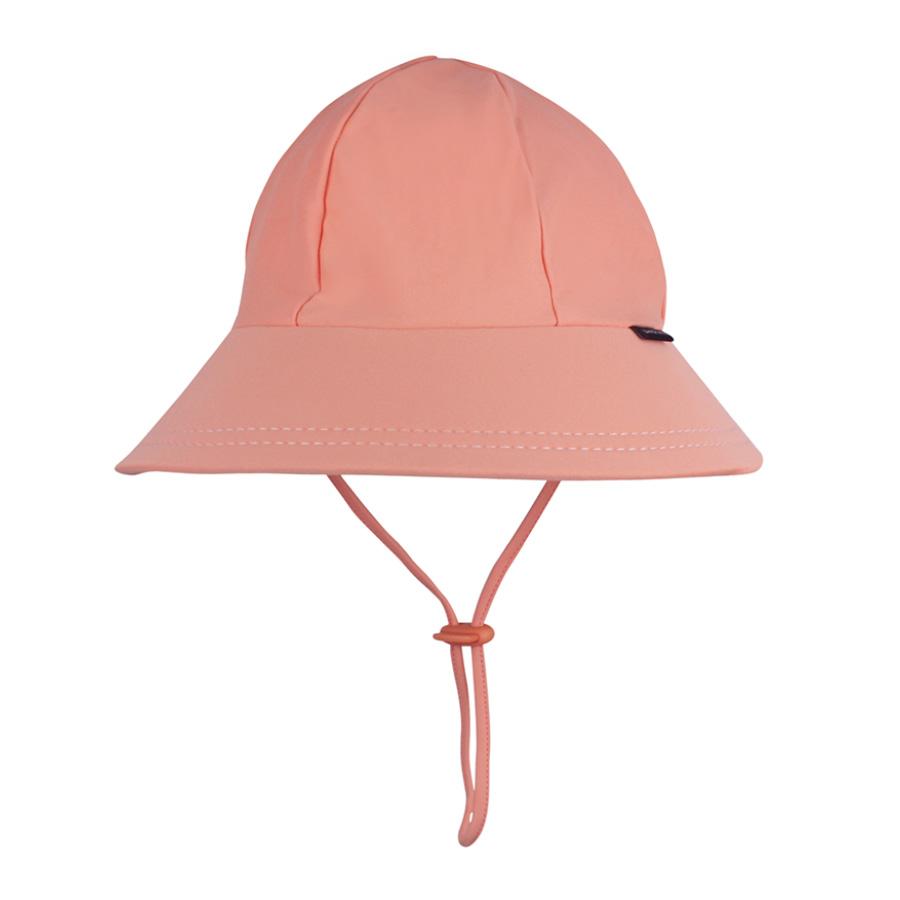 Kids Swim Ponytail Bucket Hat - Peach - Hat