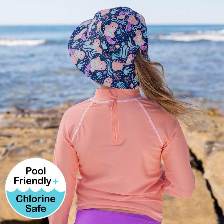 Kids Rash Vest UPF50+ - Peach - Laguna Lifestyle