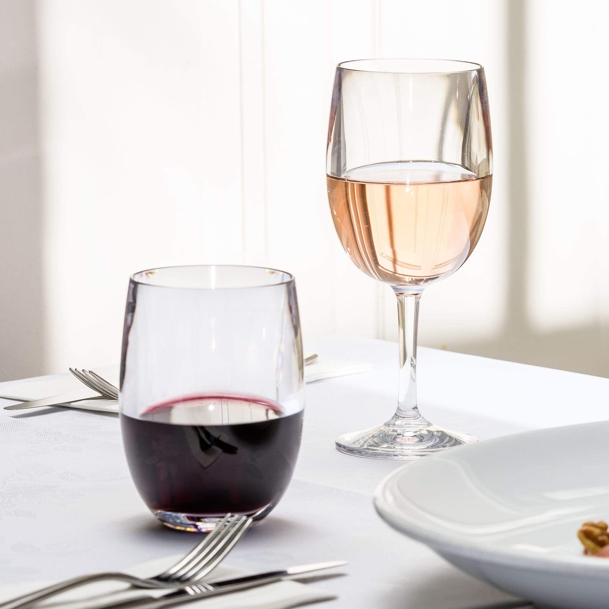 Classic Wine Glasses 4 piece Set 245ml - Shatterproof - Wine Glass